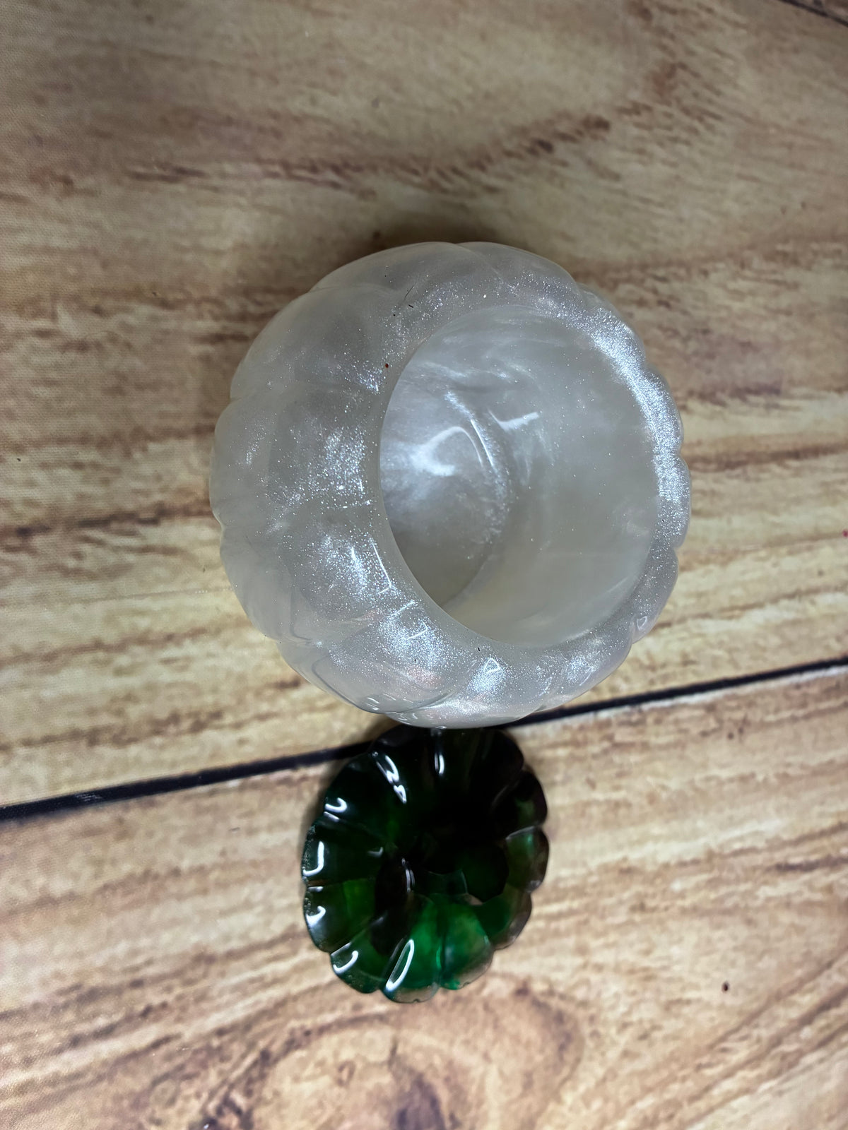 4” Handmade Resin Pumpkin Trinket Jar w/ Lid